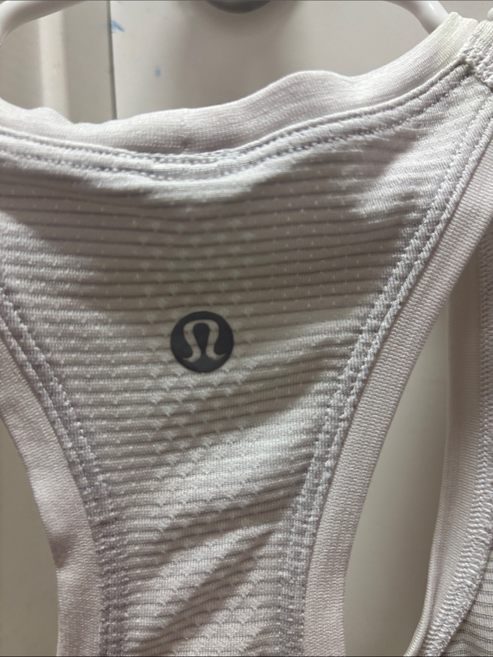 lululemon athletica White Ribbed Racerback Tank - Picture 3 of 4